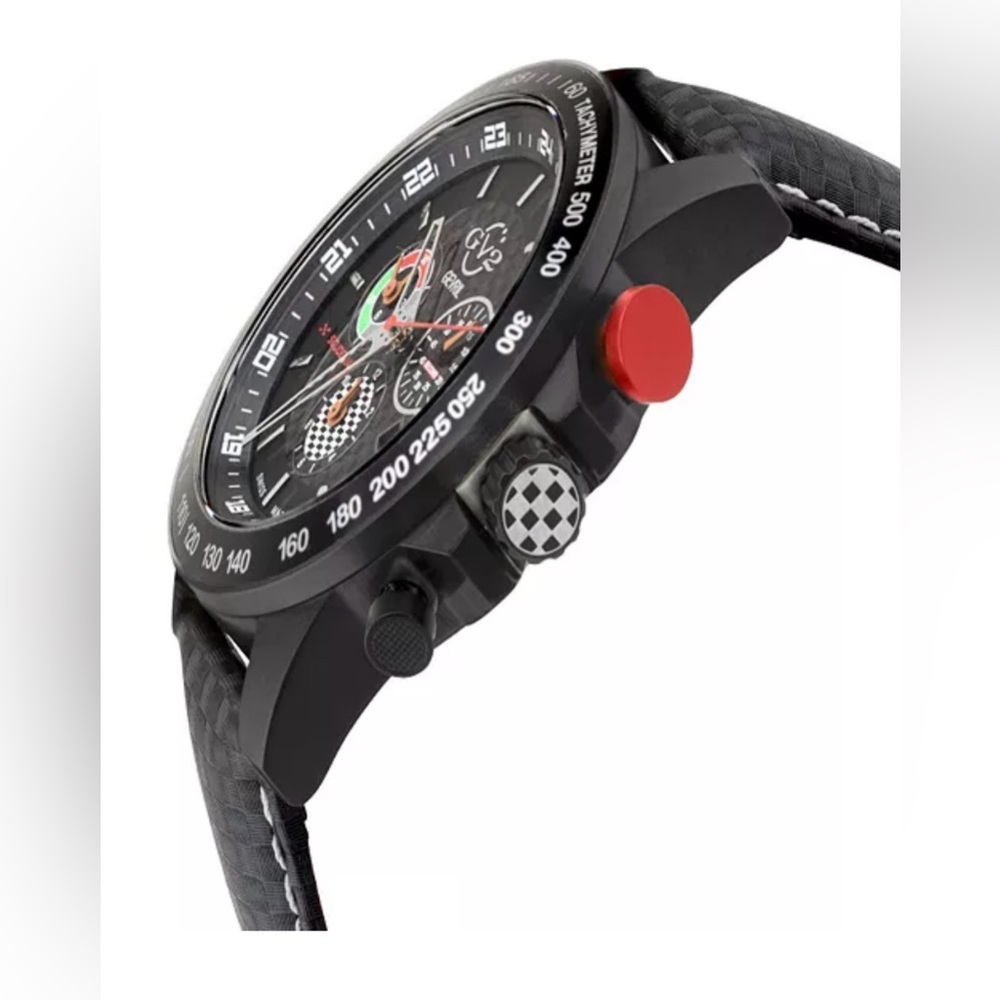 GV2 by Gevril
Men's Scuderia Black Leather Watch 45mm - Picture 2 of 14
